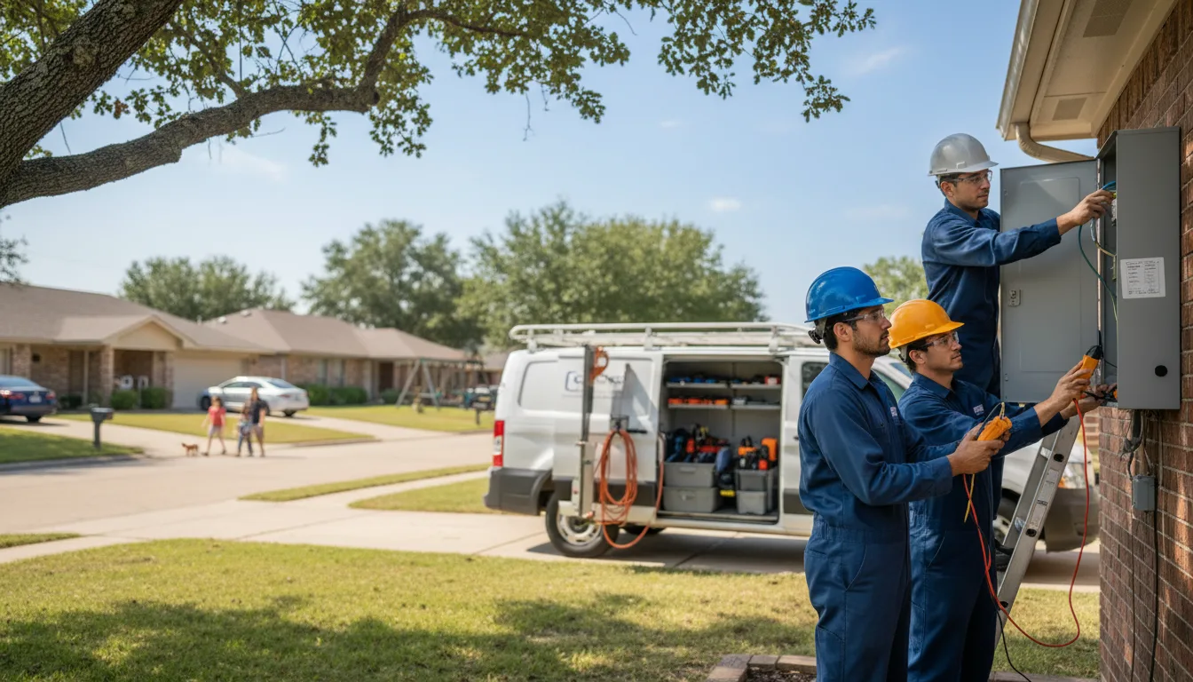 Certified electrician providing emergency electrical services in Campus, IL